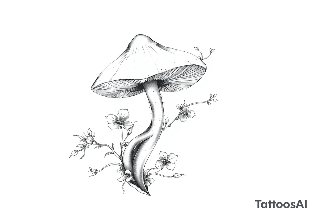 Zen Mushroom tattoo idea