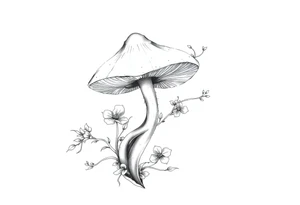 Zen Mushroom tattoo idea