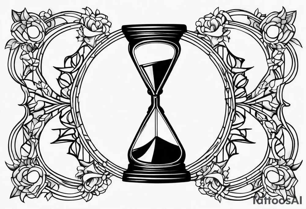 Broken hourglass tattoo idea