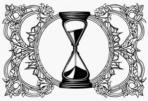 Broken hourglass tattoo idea