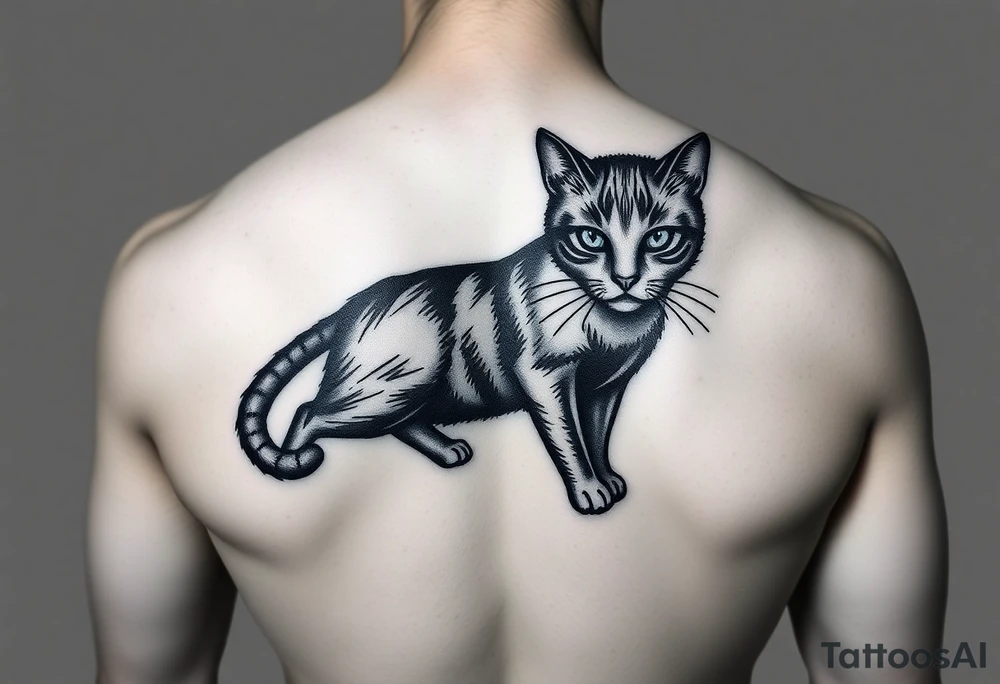 Black Cat tattoo idea