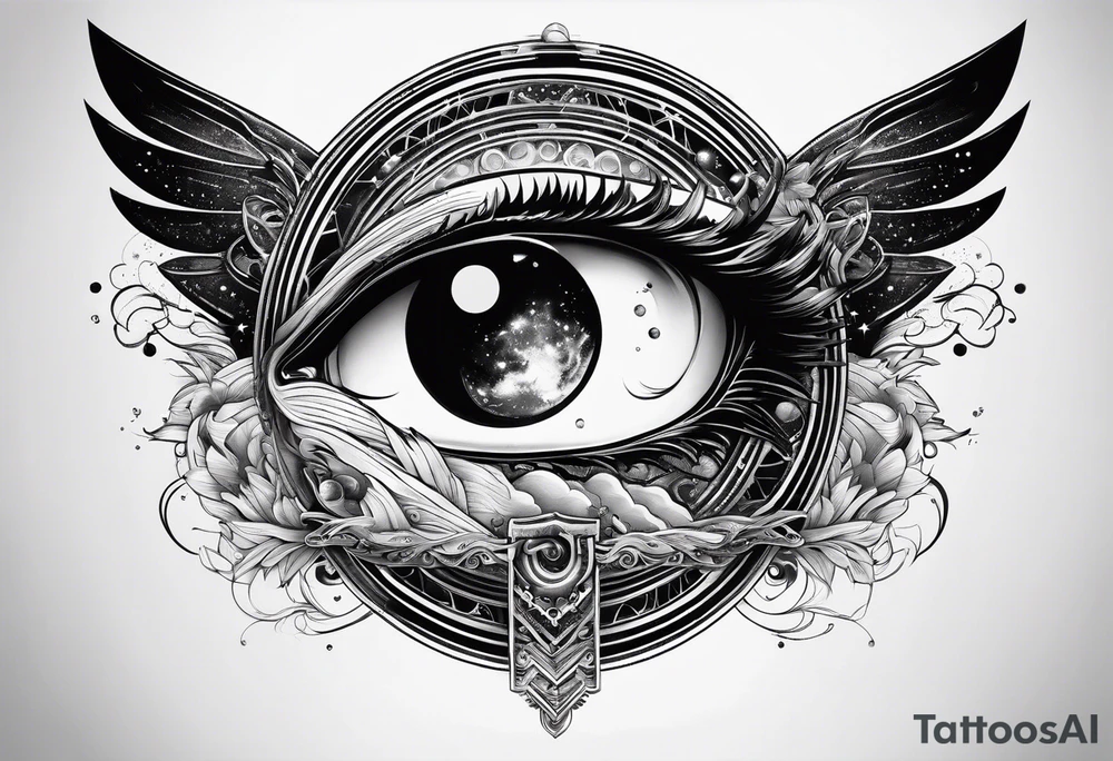universe quantum field tattoo idea