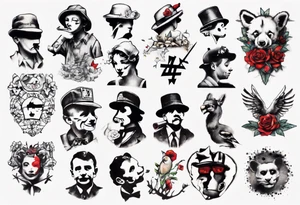 BANKSY ART STYLE tattoo idea