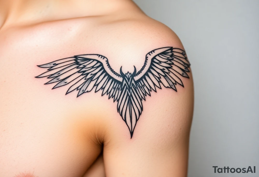 A tattoo representing self-discovery, freedom, and acceptance for someone embracing their homosexuality. Keep the design elegant, modern, and deeply meaningful. tattoo idea
