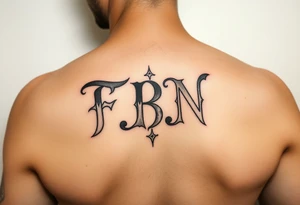 F.B.N. Letter tattoo idea