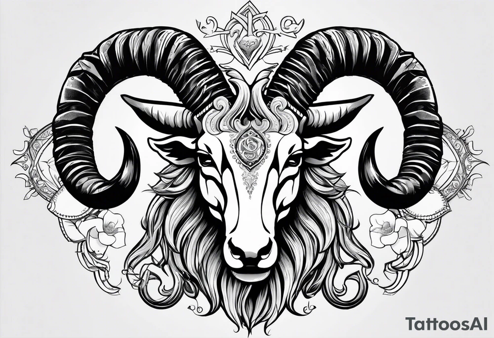 Capricorn and includes the letters sjy tattoo idea