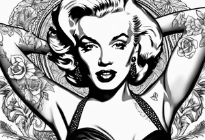 marilyn monroe scarface tattoo idea