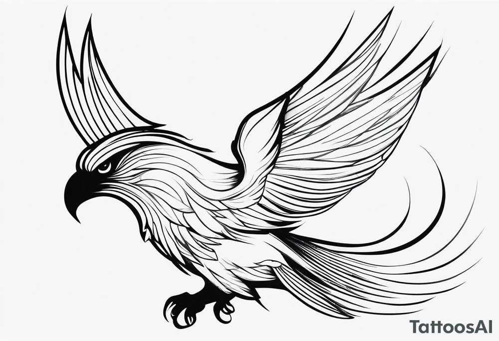 angle wings tattoo idea