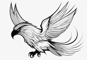 angle wings tattoo idea