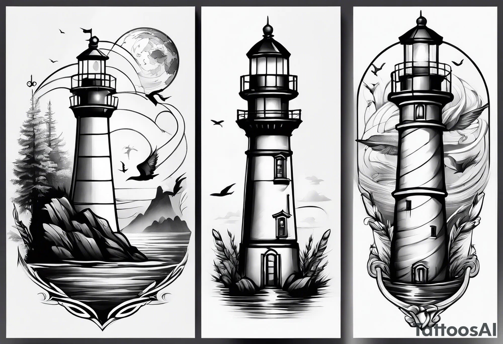 Lighthouse tattoo idea