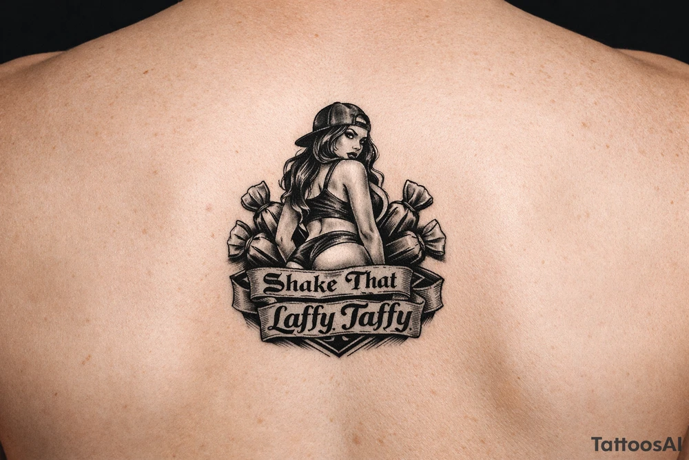Girl shake that laggy taffy caaaaandy giiirl tattoo idea