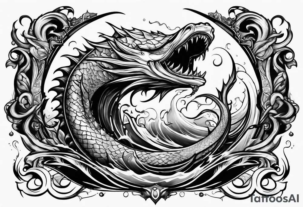 Evil leviathan tattoo idea