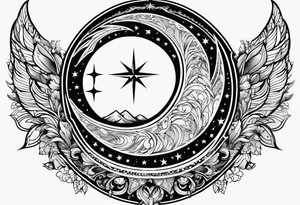 Crescent moon,freedom, peace, atheist tattoo idea