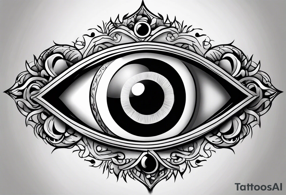 Evil eye tattoo idea