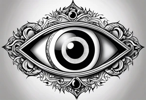 Evil eye tattoo idea