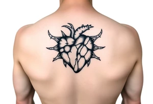 heart with thorns around it from berserk tattoo idea