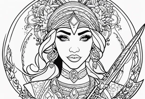 emani, sagittarius, faith, strong tattoo idea