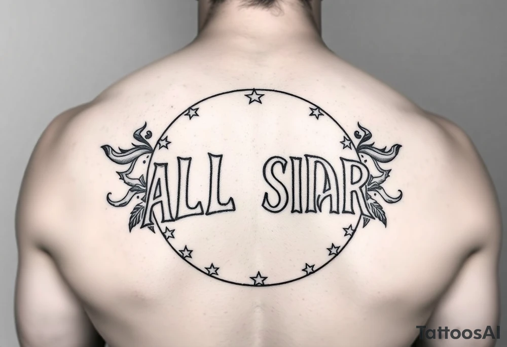 all-star circle saying Southside all-star tattoo idea
