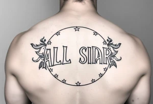 all-star circle saying Southside all-star tattoo idea