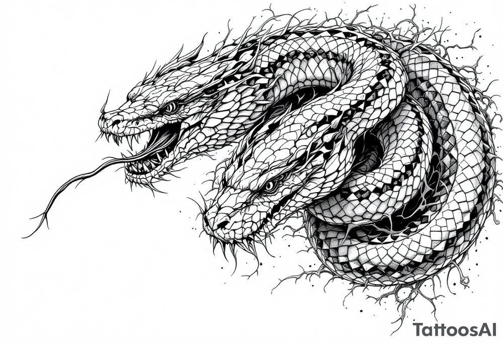 snakes tattoo idea