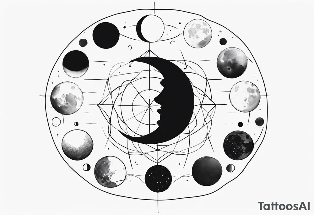 Moon Phases tattoo idea