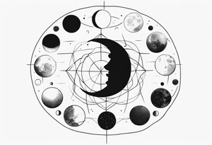 Moon Phases tattoo idea