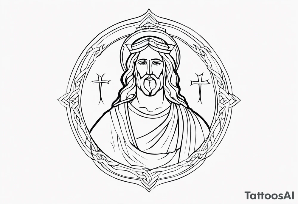 Christian god tattoo idea
