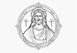 Christian god tattoo idea