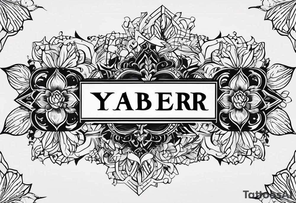 I want to combine elements that represent my mother's last name, 'Yaber,' which originates from Lebanon, and my father's last name, 'Kleinert,' which is German tattoo idea