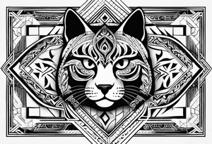 maori and a cat tattoo idea