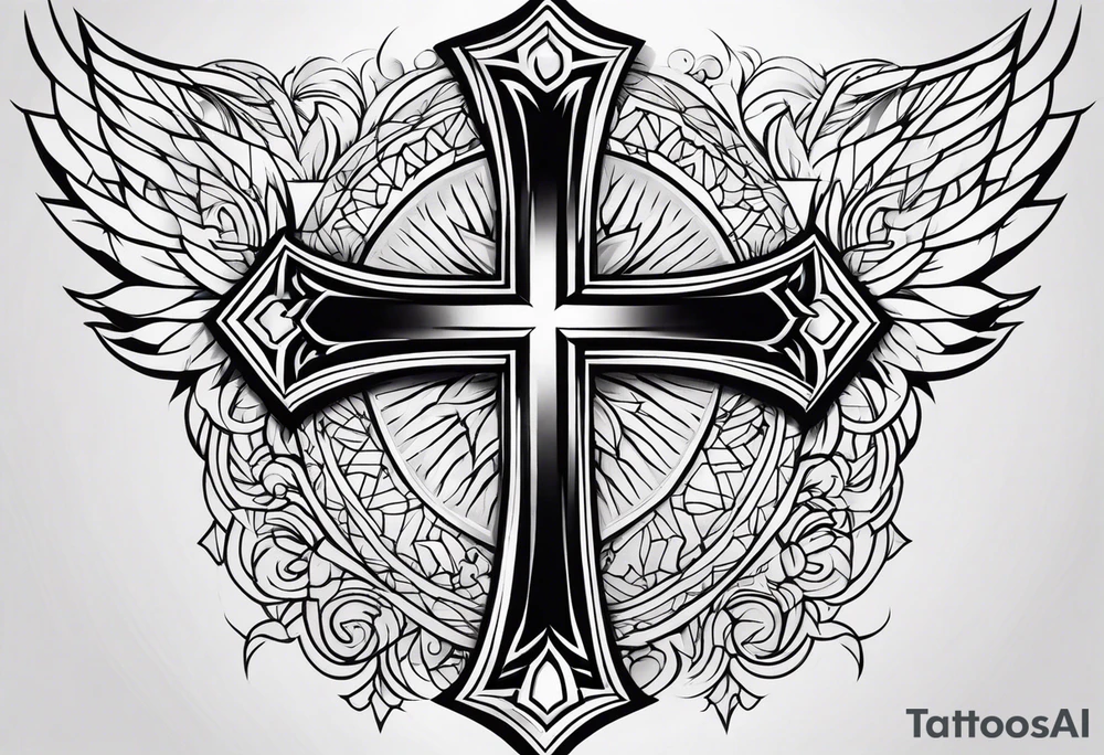 A cross tattoo idea
