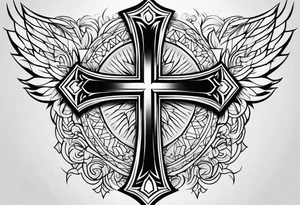 A cross tattoo idea