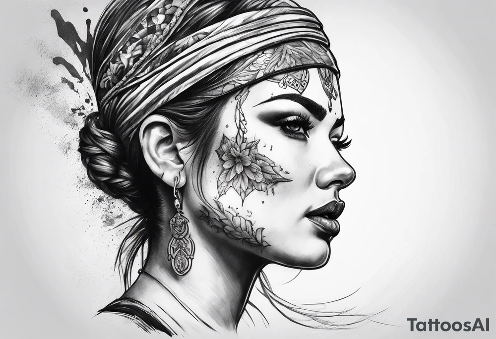 Head bloody but unbowed tattoo idea