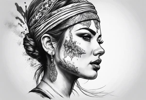 Head bloody but unbowed tattoo idea