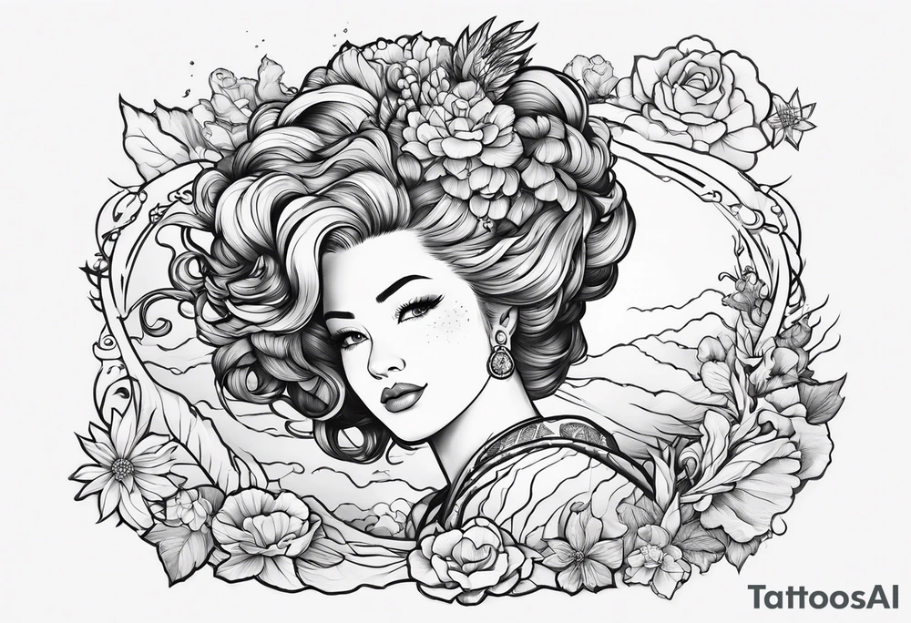 miss frizzle with tattoos tattoo idea