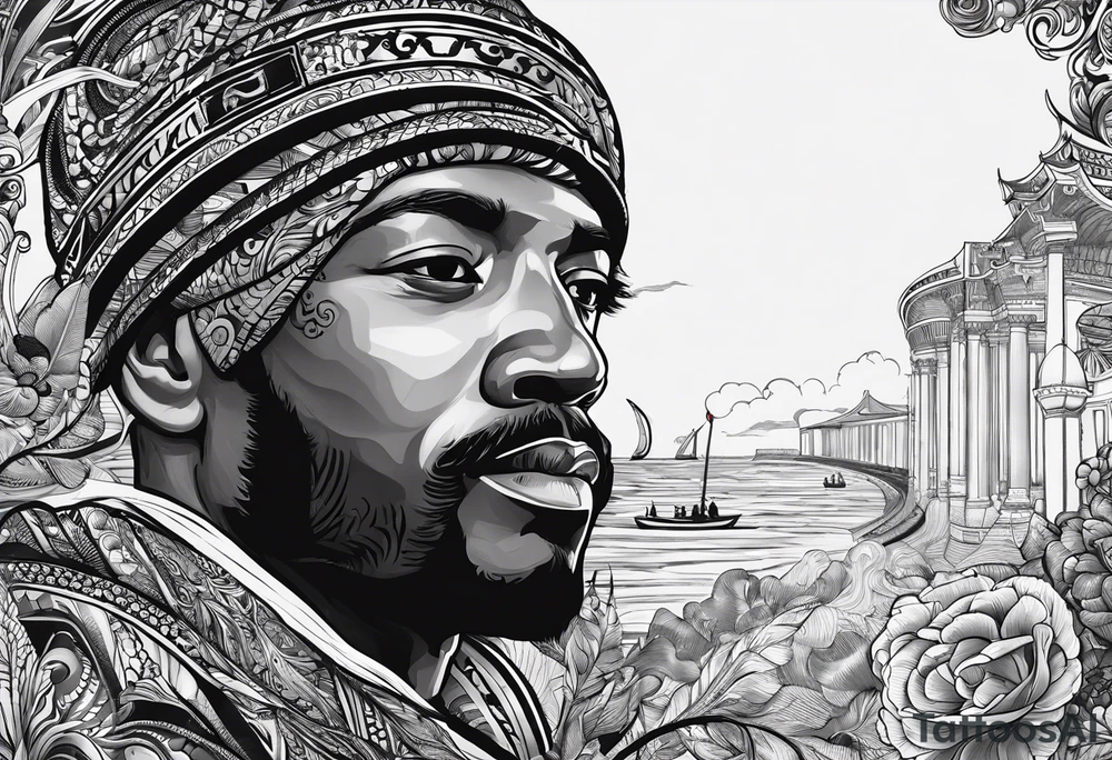 Book cover with "Howard 22.07.1937 - 23.03.2023" and a pen tattoo idea