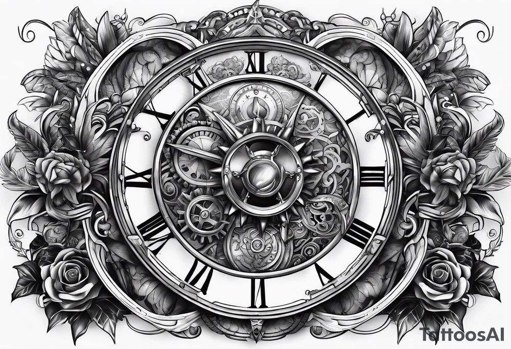 Masculine, steam punk tattoo idea