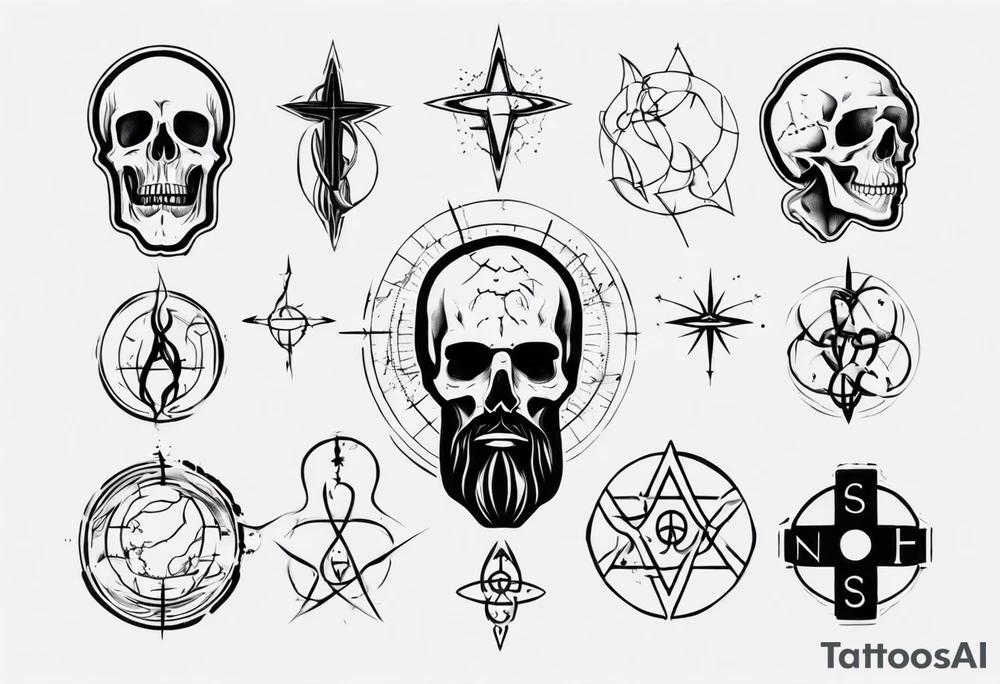 Combine science with Jesus, not satanic
Not skulls tattoo idea
