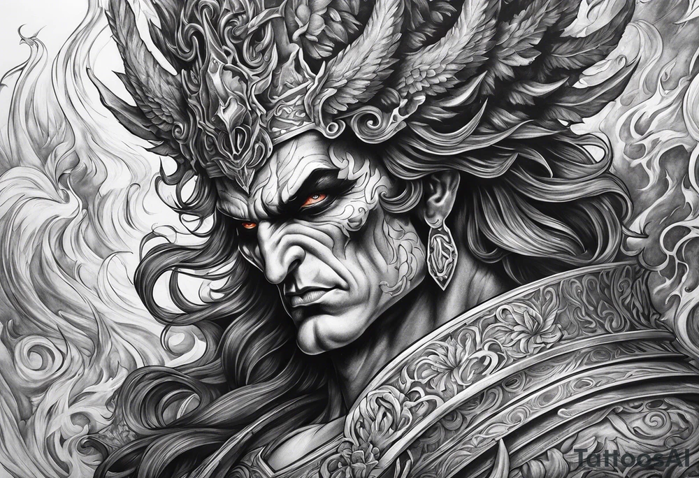 Hades in hell tattoo idea