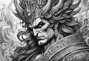 Hades in hell tattoo idea