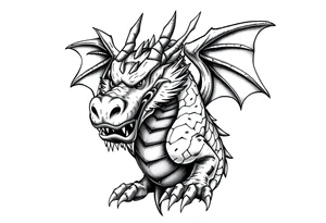 orlando magic Stuff the dragon mascot tattoo idea