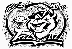 The looney tunes character taz tattoo idea