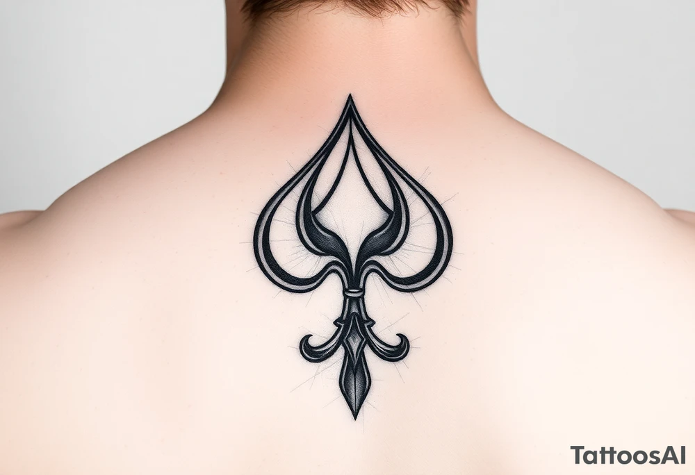 a Q and a spade tattoo idea