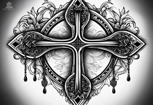 3 crosses together tattoo idea