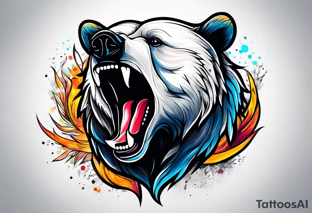 Dancing bear tattoo idea