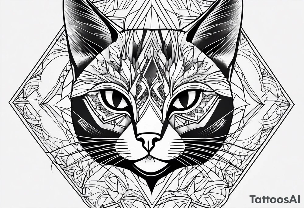 Black Cat tattoo idea
