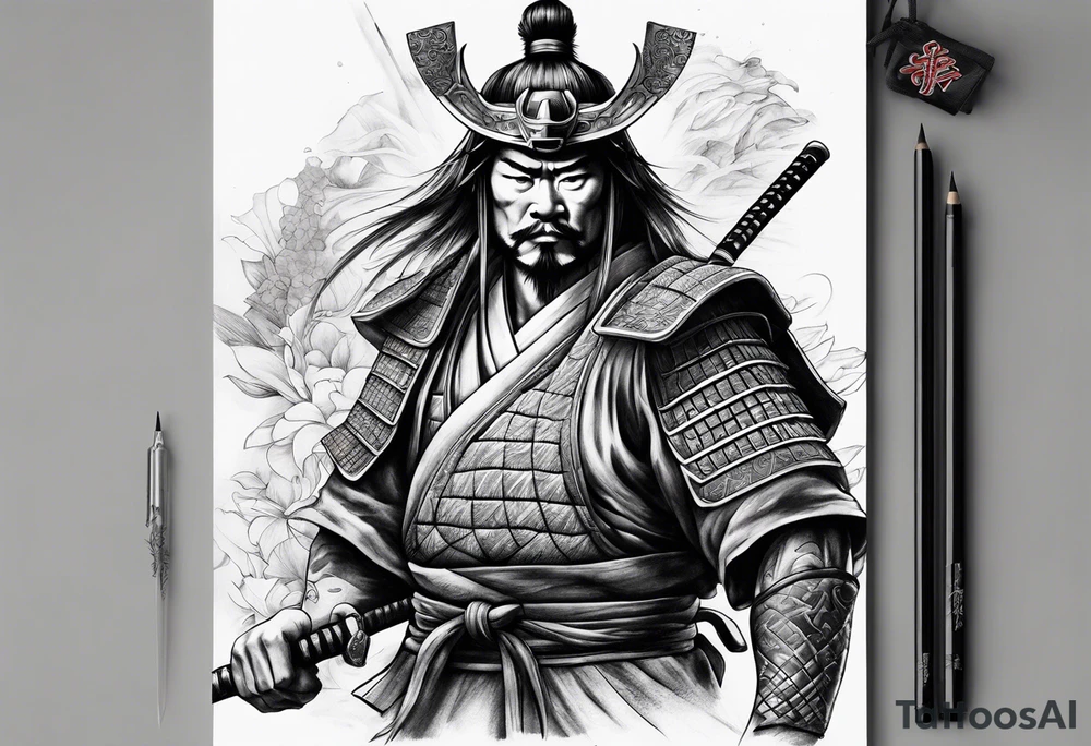 discipline  consistency samurai tattoo idea
