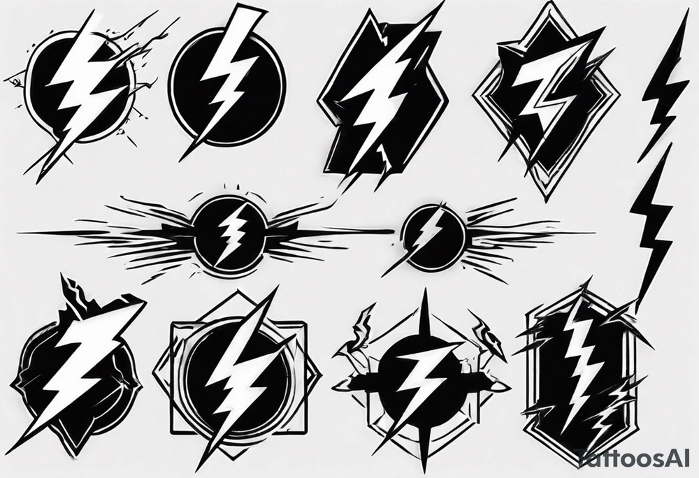 Realistic Lightning Bolt Tattoo tattoo idea