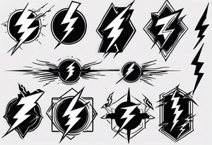 Realistic Lightning Bolt Tattoo tattoo idea