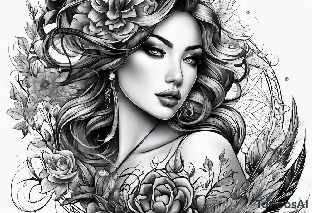 c cection scar needle and thred tattoo idea